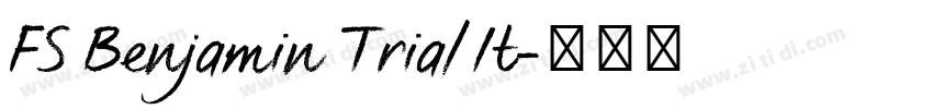FS Benjamin Trial It字体转换 FS Benjamin Trial It字体转换